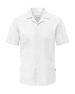 Рубашка Slim Fit на пуговицах Cantley, белый Only & sons