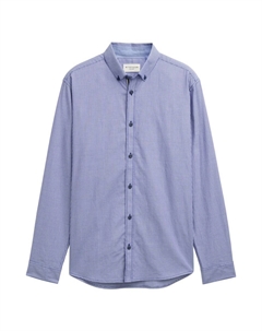 Рубашка на пуговицах классического кроя, синий/светло-синий Tom tailor