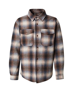 Рубашка на пуговицах классического кроя, коричневый Indicode jeans