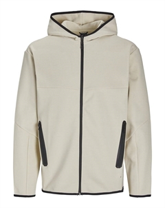 Толстовка с капюшоном на молнии JCOFusion, кремовый Jack & jones