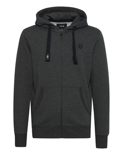 Толстовка с капюшоном на молнии Bene zip, серый Solid