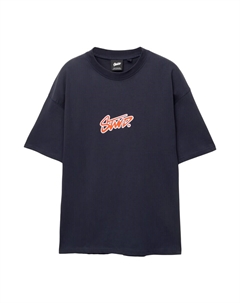 Рубашка STWD, темно-синий Pull & bear