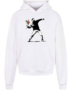 Толстовка Banksy - Love Is In The Air, белый Merchcode