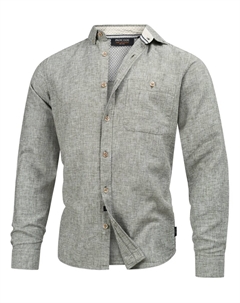 Рубашка на пуговицах классического кроя, зеленый Indicode jeans