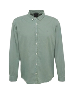 Рубашка на пуговицах классического кроя, оливковый Qs