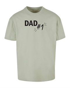Рубашка Fathers Day - Dad Number 1, пастельный зеленый Merchcode