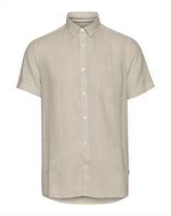 Рубашка Slim Fit на пуговицах Allan, темно-бежевый Solid