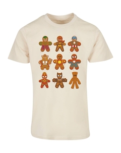 Рубашка Marvel Universe - Christmas Gingerbread Avengers, кремовый Absolute cult