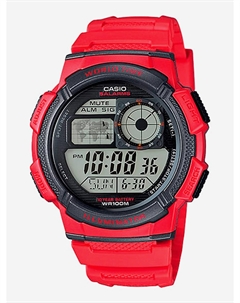 Спортивные часы AE-1000W-4A, Красный Casio