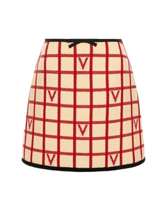 Юбка из шерсти и хлопка Valentino