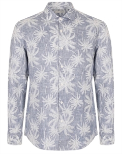 Рубашка Slim Fit льняная Paul taylor