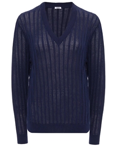 Пуловер из хлопка и льна Aspesi