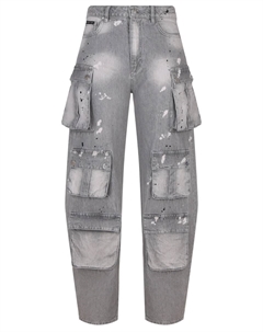 Джинсы-карго хлопковые Philipp plein