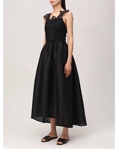 Платье изо льна и шелка Maurizio