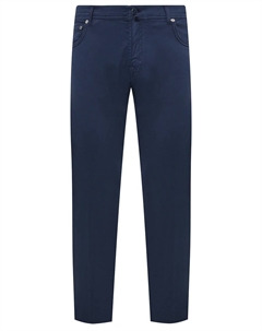 Брюки Slim Fit хлопковые Kiton