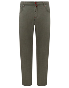 Брюки Slim Fit шерстяные Kiton