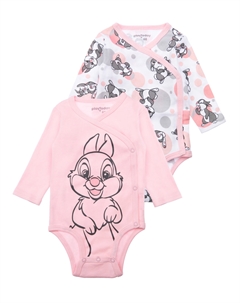 Боди детское трикотажное для девочек, 2 шт в комплекте Playtoday newborn-baby