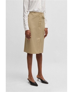Юбка хлопковая с карманами Boss