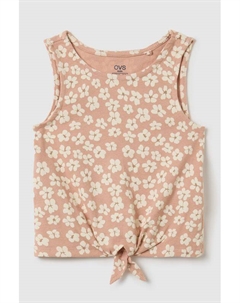Топ хлопковый без рукавов на завязках Ovs