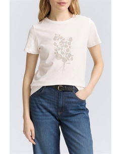 Футболка хлопковая с принтом Tom tailor