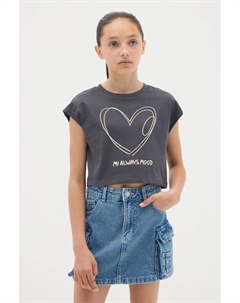 Футболка хлопковая с принтом Ovs