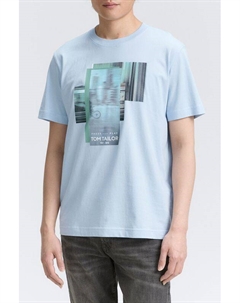 Футболка хлопковая с принтом Tom tailor