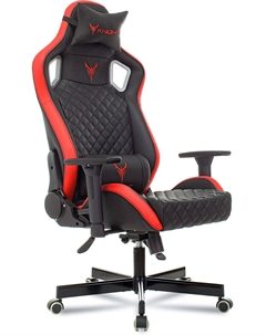 Кресло игровое Outrider, черный/красный, ромбик, экокожа, с подголов., крестов. металл ( OUTRIDER BR) Knight