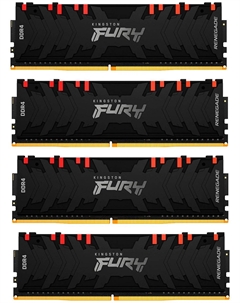 Оперативная память Kingston DDR4 32Gb (4x8Gb) 3600MHz FURY Renegade RGB (KF436C16RBAK4/32)