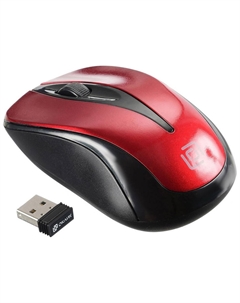 Мышь Oklick 675MW черный/красный