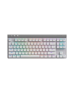 Игровая клавиатура Logitech G515 Lightspeed TKL, Tactile, беспроводная, серебристо-белый