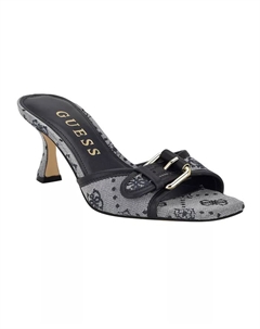 Женские босоножки-лодочки Dista на устойчивом каблуке с пряжкой, синий Guess