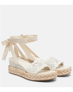 Arlee 60 вышитые эспадрильи на клиновидной подошве, Latte/Natu Jimmy choo