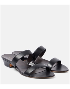 Кожаные сандалии Awar, черный The row