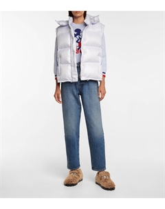 Замшевые лоферы с овчиной, Cognac Miu miu