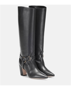 Кожаные ботинки, черный Miu miu