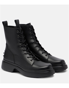 Кожаные армейские ботинки, черный Tod's