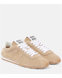 Замшевые кроссовки Plume, Deserto Miu miu