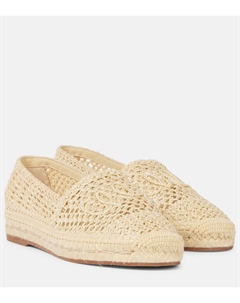 Испанские эспадрильи с логотипом Isla вязаные крючком, Natural Brown Chloe