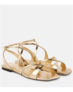 Сандалии Ayla из металлизированной кожи, золотой Jimmy choo
