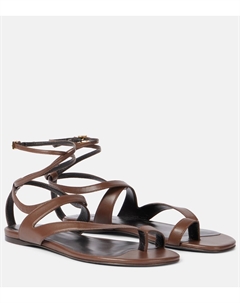 Кожаные сандалии Aimee, Cigar Khaite