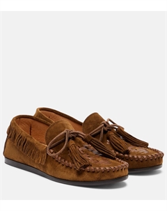 Фица бахромчатые замшевые лоферы, Light Bronze Isabel marant