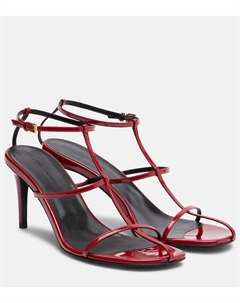 Босоножки Cage 75 из лаковой кожи, Fire Red Khaite