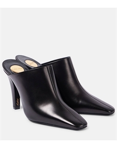 Джилл 95 кожаные мюли, нуар Saint laurent