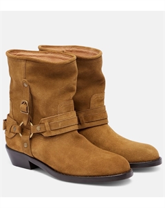 Илдред замшевые ботинки по щиколотку, серо-коричневый Isabel marant