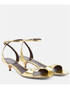 Кожаные сандалии Vika 35, золотой The row