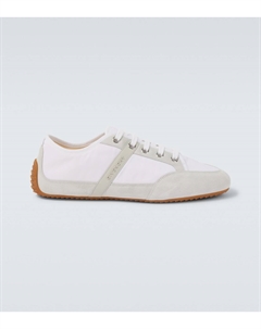 Слипоны с отделкой из замши, белый Givenchy