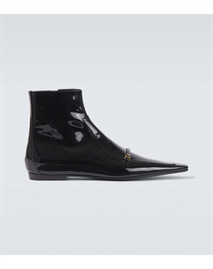 Ботинки Milton из лаковой кожи, нуар Saint laurent