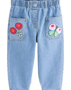 Джинсы свободного кроя, синий деним Next