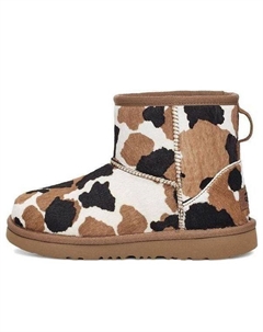 Зимние ботинки Classic Mini Cow Print, коричневый Ugg