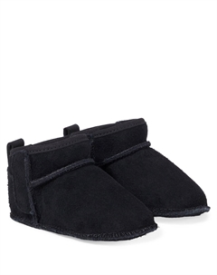 Беби Классик Ультра Мини замшевые зимние сапожки Kids, черный Ugg